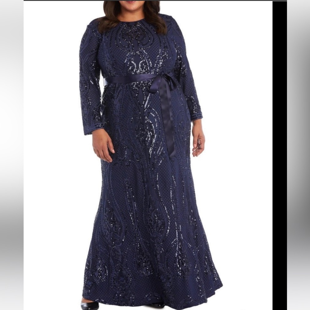 Navy sparkly gown